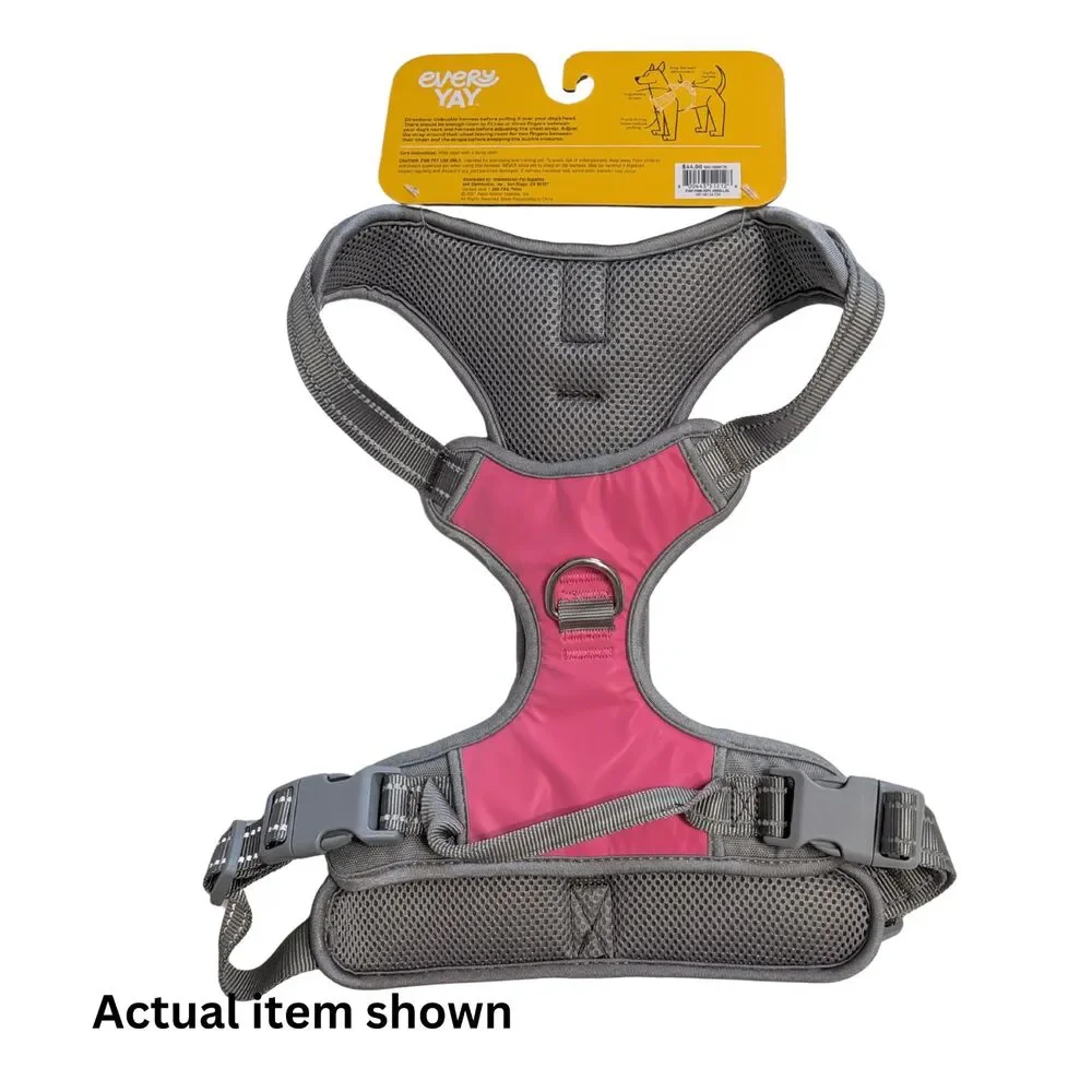 🐕 EveryYay Embrace the Pace Pink Reflective Dog Harness L/XL New